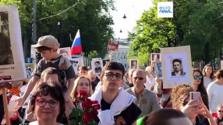 Сотни россиян отметили День Победы в Вене