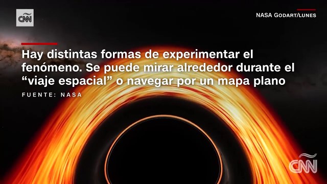 Este video de la NASA muestra qué pasaría si caemos en un agujero negro