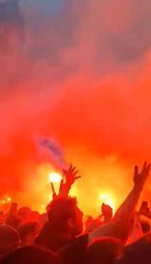 Les supporters de l'Union célèbrent le sacre en Coupe de Belgique