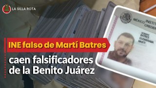 INE falso de Martí Batres; caen falsificadores de la Benito Juárez