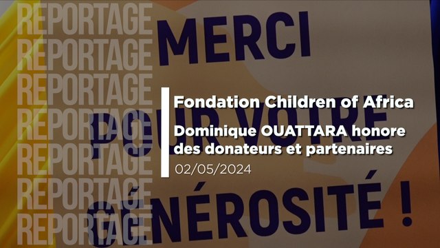 Madame Dominique Ouattara, la première dame de côte d'ivoire, remercie de généreux donateurs