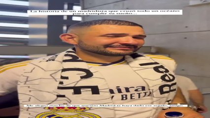 La emoción de un aficionado que visita el Bernabéu por primera vez