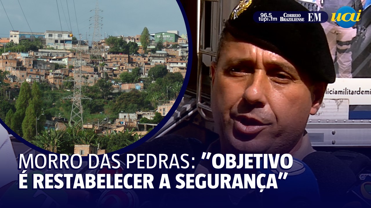 Comandante da PM explica ocupação no Morro das Pedras, em BH