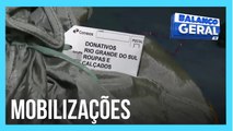 RS: Balanço Geral visita agência dos Correios em SP para mostrar mobilização e logística de doações