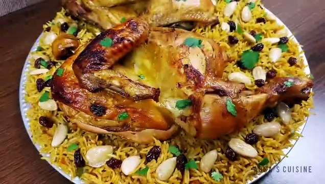 Arabic dish kabsa chicken