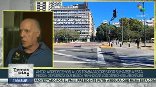 Sindicalista Alejandro Amor: Las manifestaciones son en defensa del pueblo argentino