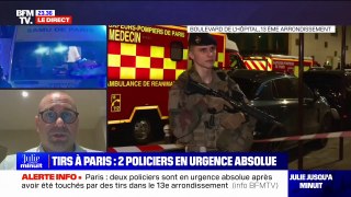 Paris: les deux policiers blessés dans un commissariat du 13ème arrondissement de Paris sont en urgence absolue, le tireur neutralisé