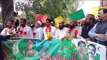 کشمیر موومنٹ کی پاک فوج کے حق مں ریلی شہدا وطن کی قربانیوں کو خراج تحسین