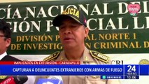 Intervienen a delincuentes extranjeros con armas de fuego abastecidas en Carabayllo