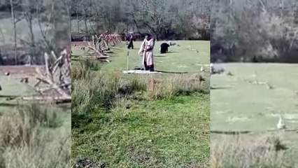 Kuruluş Osman dizi setinde gönülleri ısıtan namaz görüntüsü!