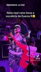 Natanael cano besa a vocalista grupo frontera