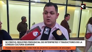 Se creó el Registro Provincial de Intérpretes y Traductores de la lengua-cultura guaraní