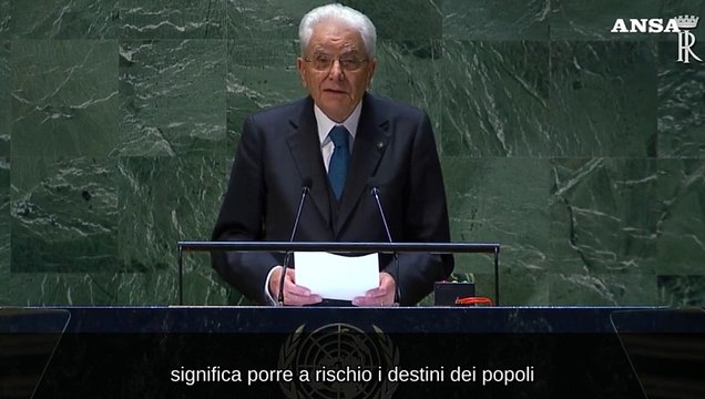 Mattarella: Con le minacce nucleari a rischio i destini dei popoli