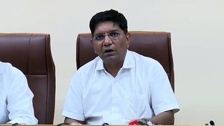 GANDHINAGAR- RE-VOTING RELATED PRESS CONFERENCE BY AB PATEL JOINT CEO FOR LOK SABHA ELECTION