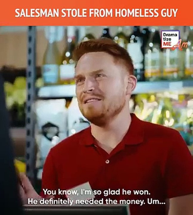 Salesman stole from homeless guy