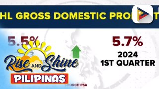 GDP ng Pilipinas, lumago ng 5.7% sa unang bahagi ng 2024 ayon sa PSA