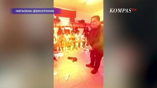 Kala Ketum PSSI Erick Thohir Tundukkan Kepala ke Pemain Timnas U-23 usai Laga Indonesia Vs Guinea
