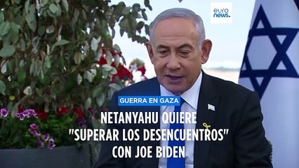 Benjamin Netanyahu espera "superar los desencuentros" con el presidente Joe Biden