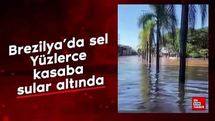 Brezilya'da sel: Yüzlerce kasaba sular altında