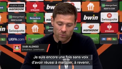 Leverkusen - Xabi Alonso : “Encore une fois sans voix d’avoir réussi à revenir”