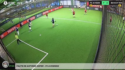 Faute de Antonin  Defer - FC AVESNOIS