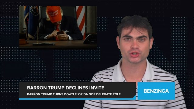 Barron Trump Declines Offer to Serve as Florida Delegate to Republican National Convention