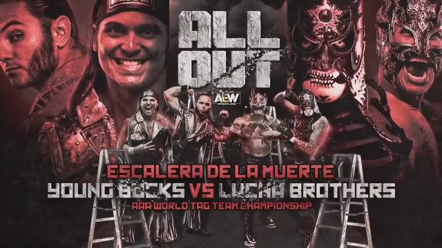 AEW All Out 2019 - The Young Bucks vs The Lucha Brothers (Escalera De La Muerte, AAA World Tag Team Championship)