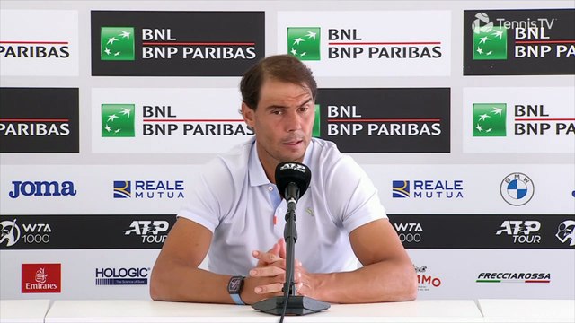 Tennis - Rome 2024 - Rafael Nadal before to start his tournament in Rome