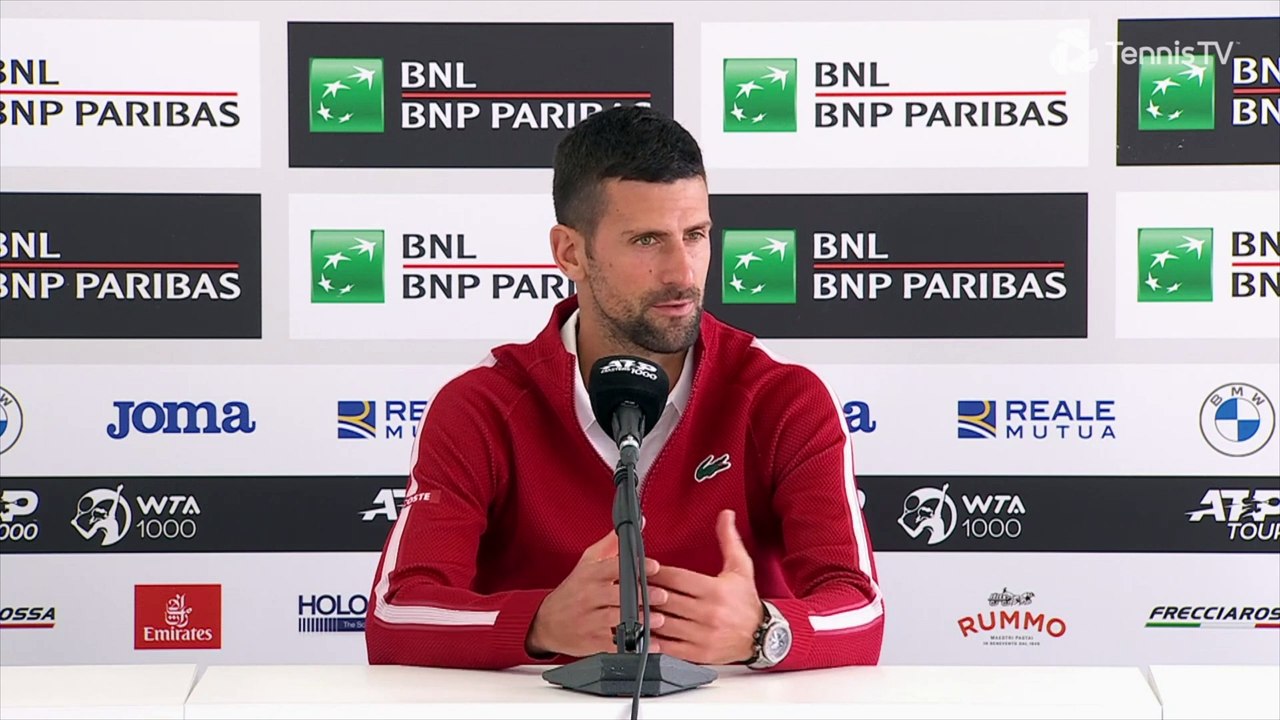 Tennis - Rome 2024 - Novak Djokovic before to s...
