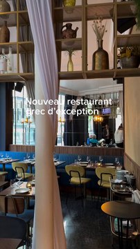 Nouveau restaurant grec d'exception @spitisouparis✨ 53 Quai des Grands Augustins, 75006 Paris fa Mezzes entre 9€ et 32€, plats (pour deux personnes)entre 28€ et 38€ et desserts à 14€ #petitmauda #adresse #spot #guide #pepite#restaurantparis #parisre