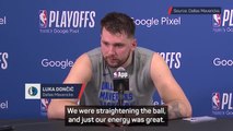 'I hope that's not live' - Unusual sound interrupts Doncic's press conference