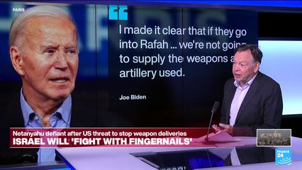 Netanyahu defiant after US threat to stop weapon deliveries