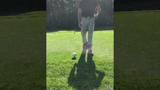 Guy Attempts Golf Trick Shot and Smashes Golf Club with Ball