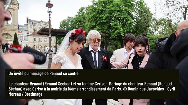 Mariage de Renaud, d'innombrables fans en liesse : un célèbre invité témoigne, l'impression d'être au mariage de Johnny et Sylvie