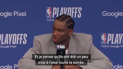 Thunder - Gilgeous-Alexander : “Dallas a été un peu trop à l’aise toute la soirée”