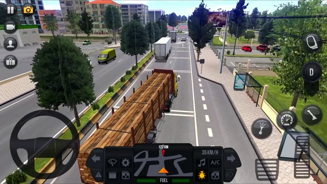 Heavy Wooden Loaded Truck Driving Wrong Side Simulation Gameplay (Android & iOS) | Truck Simulator : Ultimate
