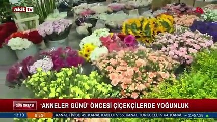 Anneler günü öncesi çiçekçilerde yoğunluk
