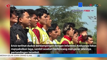 Erick Thohir Duduk Bareng Presiden FIFA Nonton Indonesia vs Guinea