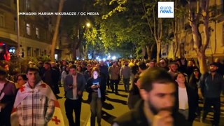 Georgia: a Tbilisi altra notte di proteste e arresti, detenuto il blogger militare Ucha Abashidze