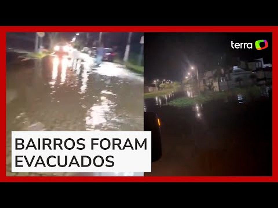 Vídeos mostram as águas tomando as ruas de Pelo...