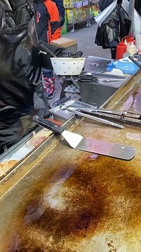 Korean Vegetable Pancake - Korean street Food #shortsvideo