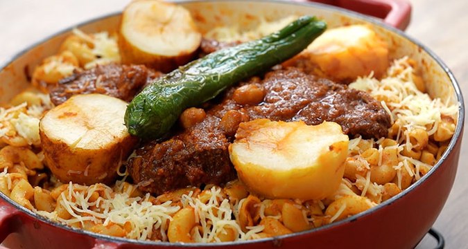 Pâte tunisienne au bœuf à la tunisienne - Dbara khef lef 2 EP 77