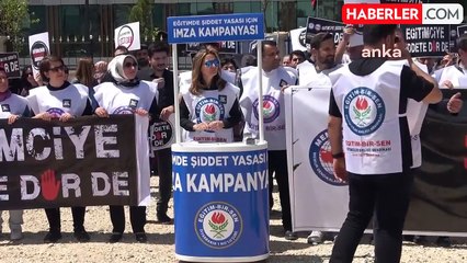 Diyarbakır'da öğretmenler şiddete karşı iş bıraktı