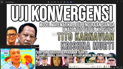 UJI KONVERGENSI MODEL MATEMATIKA I MADE AGUS GELGEL: MISKIN DATA HANYA DARI 5 SAMPEL HARIAN (24 JAM)