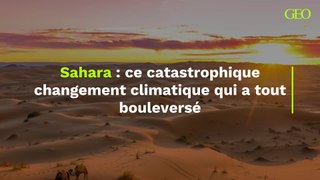 Sahara : ce catastrophique changement climatique qui a tout bouleversé