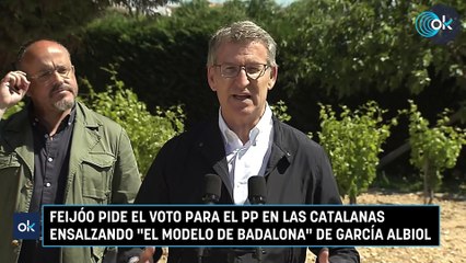 Feijóo pide el voto para el PP en las catalanas ensalzando "el modelo de Badalona" de García Albiol