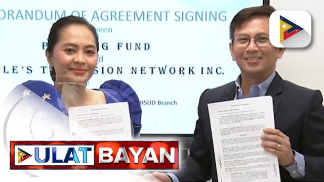 PTV at Pag-IBIG Fund, lumagda sa isang kasunduan para sa kapakanan ng mga empleyado ng PTV