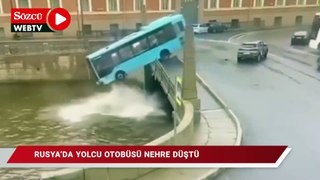 Rusya'da yolcu otobüsü nehre düştü