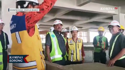 Bupati Manokwari Tinjau Pembangunan Pasar Sanggeng Dan  Ruang Terbuka Publik Borasi