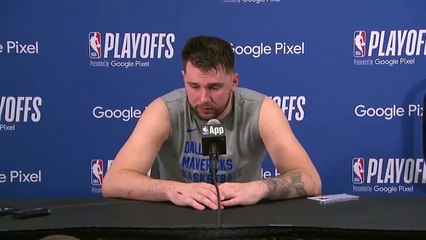 ¡Empezaron a escucharse gemidos en la rueda de prensa de Luka Doncic post partido!